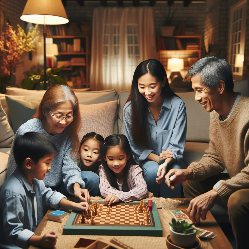 Family engaging in holiday activities, supporting teen mental health.